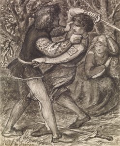 女性のための戦い 作： Dante Gabriel Charles Rossetti